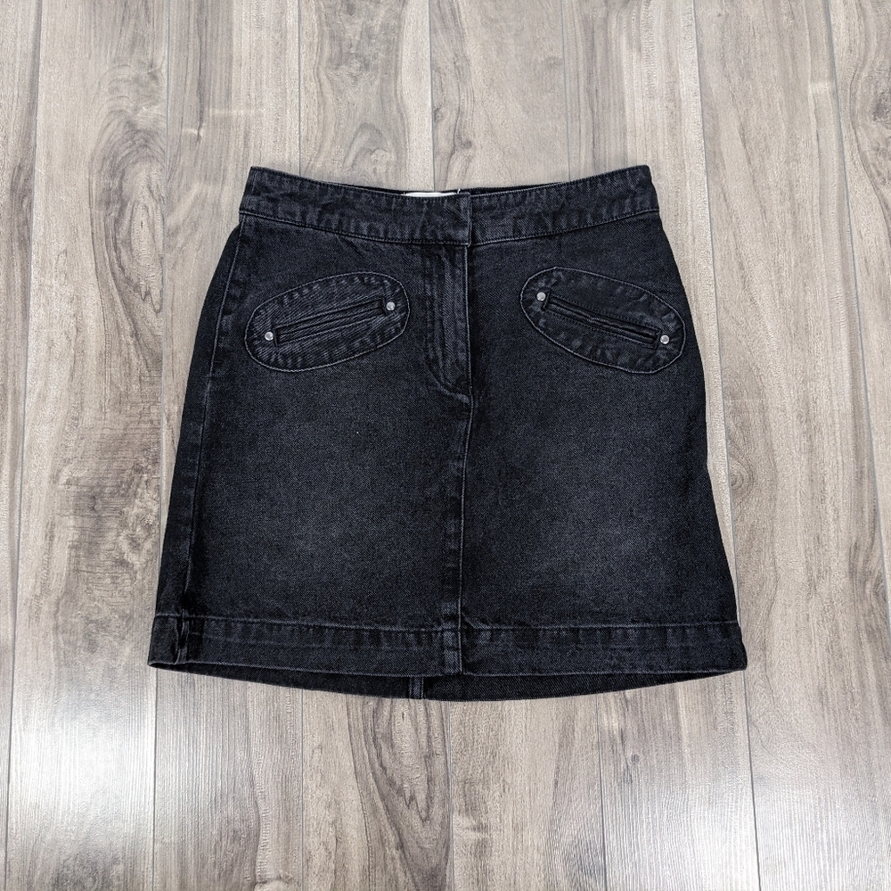 BDG Black Denim Mini Jean Skirt Size Small